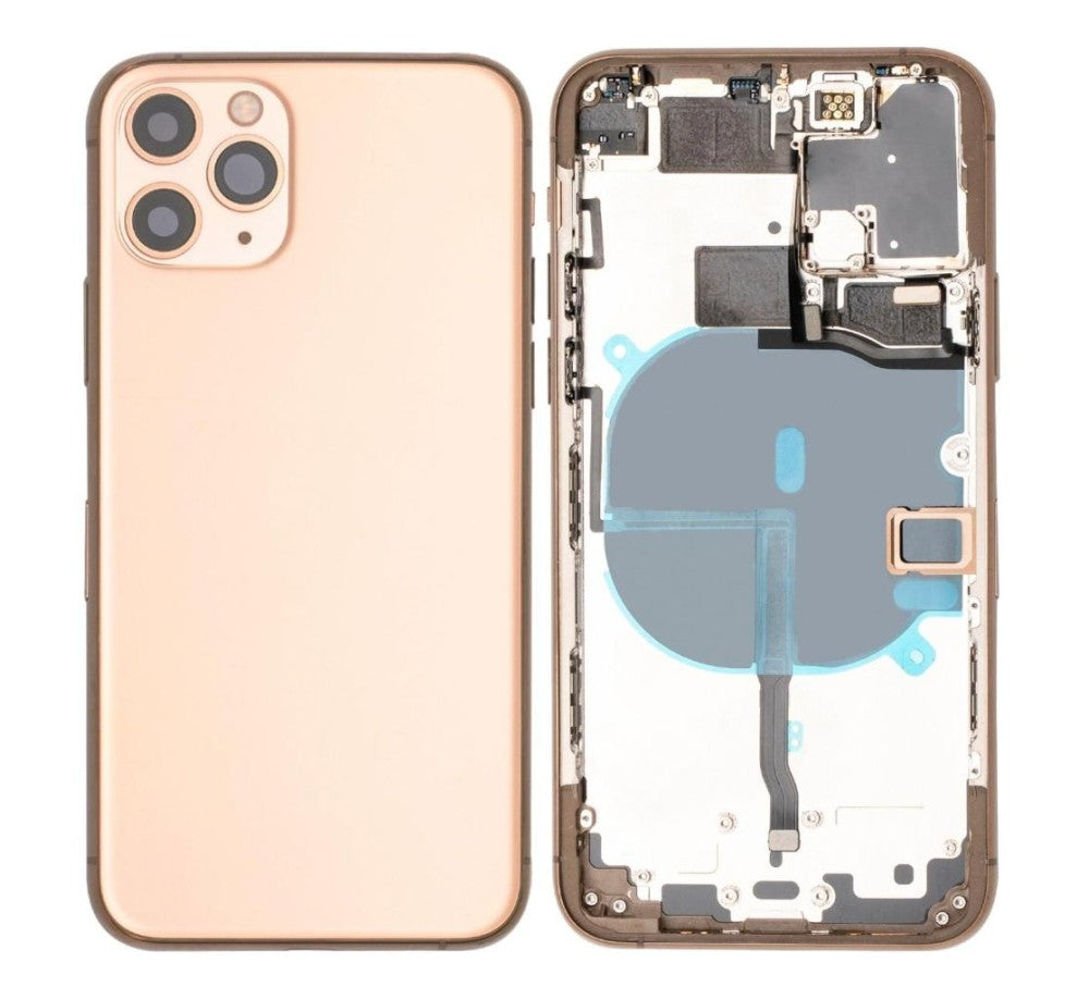 IPHONE 11 PRO BACK GLASS HOUSING WITH PRE-INSTALLED SMALL PARTS PREMIUM